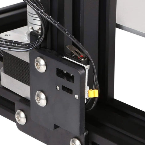 Installed end stop limit switch from Five Pack Must Have End Stop Limit Switches For 3D Printers on 3D printer frame.