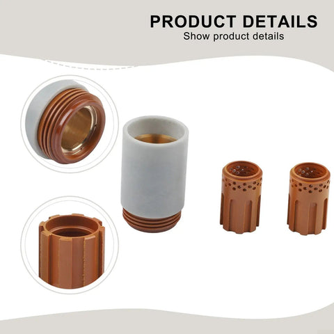 Pro Grade Swirl Ring And Retaining Cap Plasma Cutting Consumables Kit For PMX 1000 1250 1650 RT60 RT80 80A details