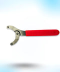 6.25 Inch Cup Wrench For First Stage Regulator Maintenance And Repair with red handle, sturdy metal construction.