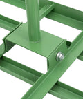 Close-up of Heavy Duty Lawn Leveling Rake With 180 Degree Adjustable Head And 5.74 Feet Long Handle for Your Yard's metal joint