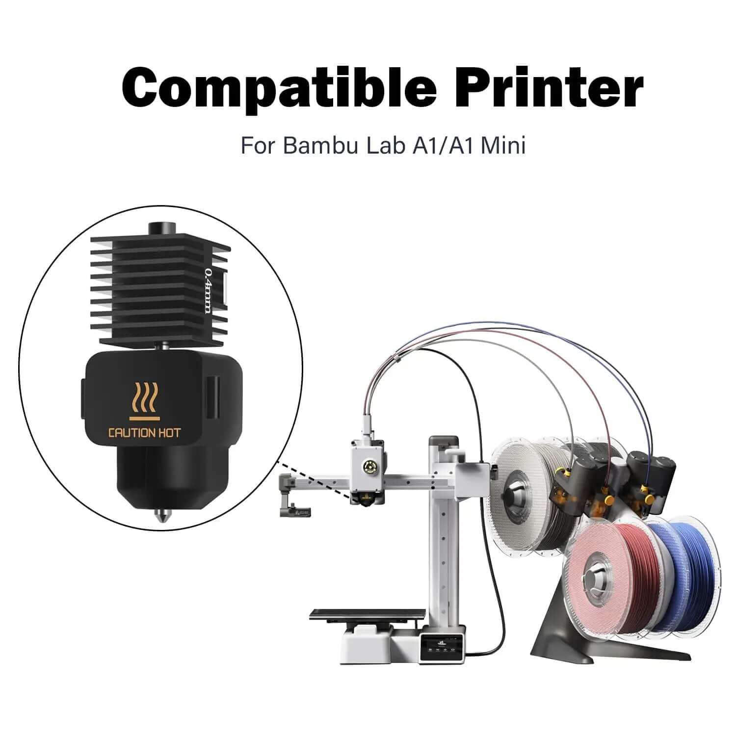 Two Pack A1 Mini Hotend Kit Upgrade For A1 3D Printer ✓