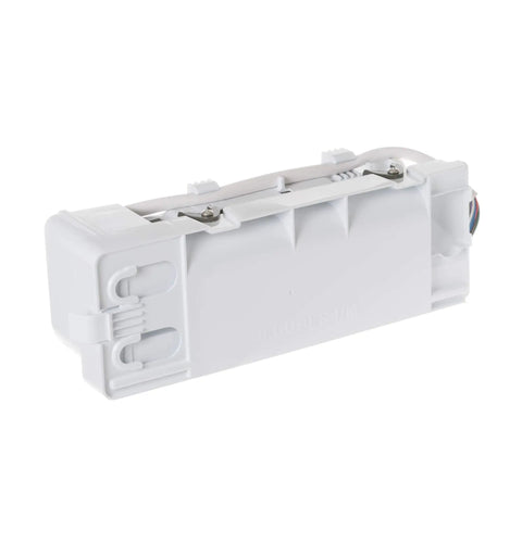 Ice Maker Assembly Replacement For Refrigerator WR30X10131, plug and play style, side view of durable ice production part