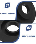 Close-up of the Wheel Balancer Guard Panel With Drive Belt Cover And Durable Housing Shield, highlighting easy installation feature.