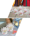 12 Pack Plastic Candy Packaging Boxes With Lids For Sweets And Snacks, Party Favor Boxes For Weddings On Wooden Table With Presents