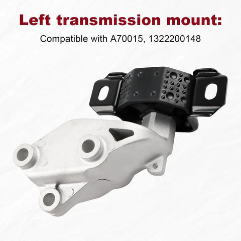Left transmission mount for No Hassle Plug And Play Heavy Duty Engine Motor Transmission Mount Kit Fits Smart Fortwo L3 1.0L Evo.