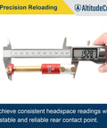 Anvil Base Kit For Headspace Measurements precision tool on caliper, stainless steel, ensures accurate CBTO readings, stable platform.
