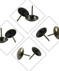 Top Shelf Bronze Upholstery Tacks 3/4 Inch Metal Furniture Pins For Chair Repair And Sofa Restoration Vintage Kicker Hardware, 100 pcs