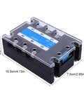 Solid State Relay SSR For DC To AC Control Systems, Industrial Electrical Accessory With Flame Retardant Transparent Shell, 10.5 x 7.5 x 3.8 cm