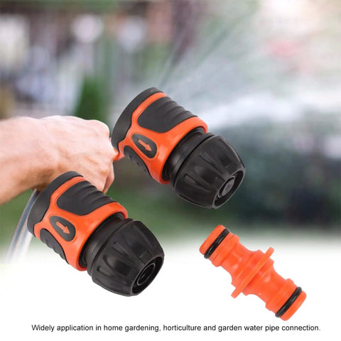Super Easy Garden Hose Quick Connectors Upgrade Your Watering Game With Durable Abs Plastic Pipe Adapter Fitting Kit For 12 Inch Irrigation And Repair No Fuss Installation For Sprayers And Sprinklers, 1/2-inch hose connectors