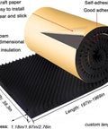 High Density Soundproofing Foam Panels Self Adhesive Egg Crate Acoustic Tiles For Home Studios And Chill Spaces. Black foam roll with 39.3 in width.