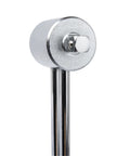 One Quarter Inch Drive Torque Beam Wrench With Ball Handle 0-80 In Lbs, chrome head close-up for precise torque measurement