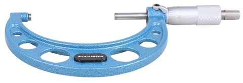 Top Notch Precision Outside Micrometer Three To Four Inch With 0.0001 Inch Resolution, Carbide Tipped Measuring Face