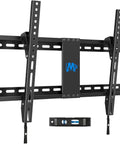 Heavy Duty Tilting TV Wall Mount For 37 To 90 Inch Flat Screens Up To 132 Pounds With Rock Solid Steel Brackets and level tool.