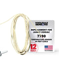 Pro Grade Temperature Sensor Probe Replacement For 7790 Pool And Spa, 20-foot cable, white probe