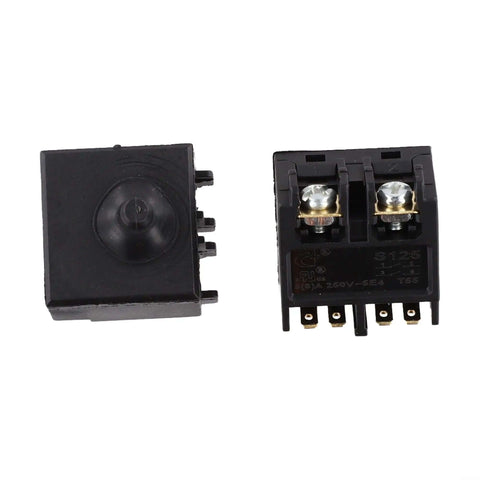 Push Button Switch Replacement Kit for 100mm 4 Inch Angle Grinders and Polishers, durable plastic and metal construction.