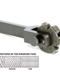 Six Wheel Multi Texture Lathe Knurling Tool With Two Holder Sizes Three Eighths By Seven Eighths By Five And One Half Inches