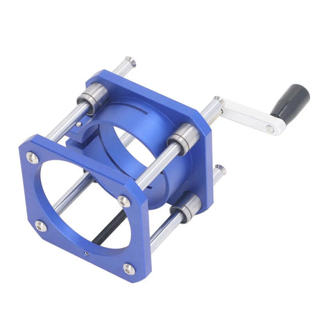 Solid As A Rock Aluminum Router Lift Base And Dead Nuts Precise Adjustable Lifting Kit For Woodshop Router Tables close-up view.