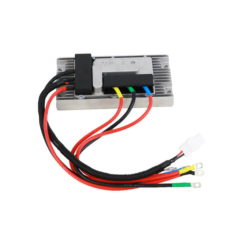 Universal 12 Volt AC Electric Compressor For RV Trucks And Cars With Separate Controller Prefilled With POE Oil Ready For A No Sweat Swap To Keep Your Rig Cool All Day Long Without The Headache control module with electrical connections