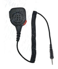 Ham Radio Speaker Microphone 3.5mm Threaded Ptt Shoulder Mic For Yaesu Vertex Dmr Standard Horizon Walkie Talkies Black IP65 Waterproof Handy Accessory