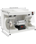 Heavy Duty Dual Head Bench Grinder With Adjustable Dust Guards Rock Solid 3000 RPM Variable Speed Buffing Machine dimensions and design.