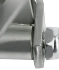 Close-up of Go Kart Steering Spindle Bracket Set Five Eighth Inch Axle Kingpin Four And One Half Inch Long Right And Left Heavy Duty Alloy Steel