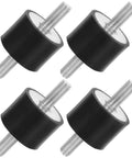 Four Piece Built For The Grind Anti Vibration Rubber Studs M10 Double Screw Mounts cylindrical shock absorbers for vehicles.