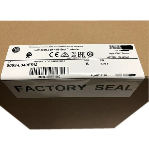 Motion Controller PLC Module 5069L340ERM For Industrial Automation With 1 Year Warranty, Rock Solid IO Module, Easy Integration, High Performance Controller, Durable PLC Board. Factory sealed box label
