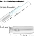 Electric Portable Handheld Bidet for Travel and Everyday Hygiene With 2 Wash Modes Gentle and High Pressure 180 Degree Adjustable Nozzle For Women And Men Eco Friendly Water Spray On The Go, showing size dimensions in extended and shrink form
