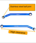 High Clearance Steering Rod Links Set For Axial SCX24 Scale 1 24 Upgrades C10 Wrangler JLU Bronco with stainless steel ball joints