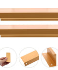 Four Pack Invisible Drawer Pulls 80mm Gold Slick Edge Finger Pulls For Cabinets And Drawers Modern Kitchen Hardware
