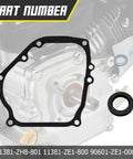 Crank Case Gasket And Oil Seal Kit For 212cc Engines Predator GX200 GX160 Go Kart And Coleman Ct200U Mini Bike Replacement