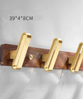 Retro Double Wall Mount Coat Hook Badass Solid Build Hangs Your Coats Towels and Hats like a Pro Sweet Vintage Finish on wooden base.