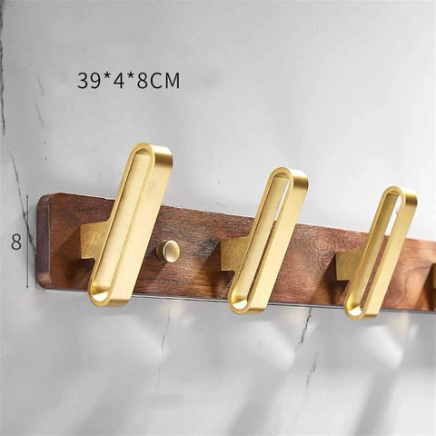 Retro Double Wall Mount Coat Hook Badass Solid Build Hangs Your Coats Towels and Hats like a Pro Sweet Vintage Finish on wooden base.