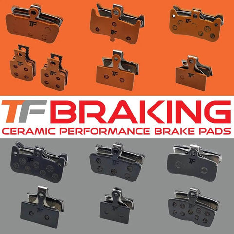 High Performance Beefy Ceramic Disc Brake Pads For Shimano Four Piston Calipers Saint XTR SLX XT And TRP Quadiem DHR EVO Slate T4
