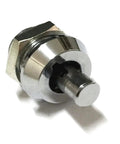 Close-up of Push Cabinet Lock With Tubular Key For Drawer Hardware, Easy Install, Tough As Nails Heavy Duty Furniture Latch, One Color Finish