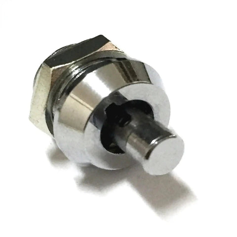 Close-up of Push Cabinet Lock With Tubular Key For Drawer Hardware, Easy Install, Tough As Nails Heavy Duty Furniture Latch, One Color Finish