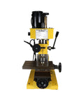 Front view of Variable Speed Mini Milling Machine for benchtop drilling and light milling with 3/8 inch drilling capacity.