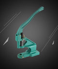 Green manual Grommet Eyelet Hand Press Tool With Interchangeable Dies, Portable Manual Banner Punch for banners and curtains.