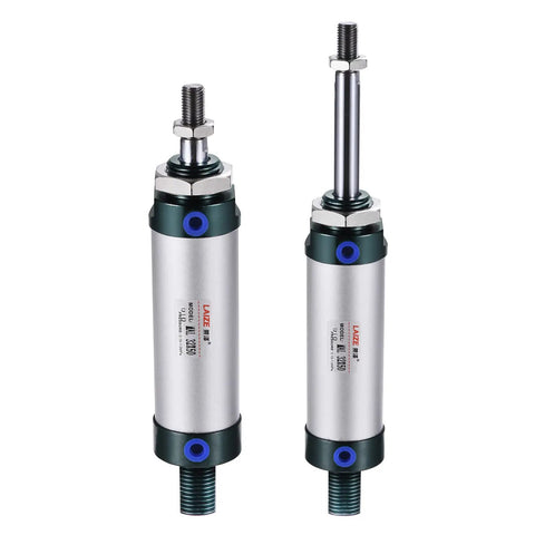 Double Acting Pneumatic Air Cylinder 32mm Bore 50mm Stroke With Y Connector and Four Piece Quick Fitting Kit for industrial use