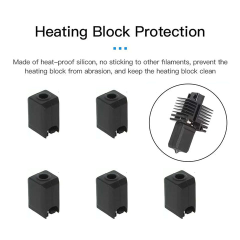 Heating block protection silicone sock for 3D Printer Maintenance Tool Kit For X1 X1C X1E P1P P1S Models.