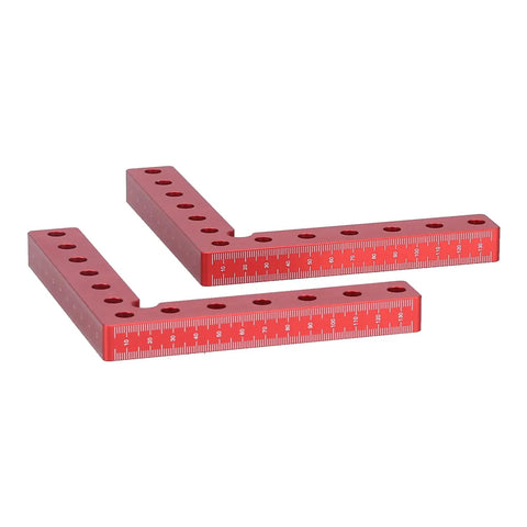 90 Degree Positioning Square Right Angle Fixture For Woodworking, Dope Aluminum Alloy Clamp Accessory With Metric And Imperial Scale, 140mm
