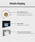 Details display of Automatic Cold Brew Coffee Maker With Led Touchscreen Smart Temperature Control highlighting features.