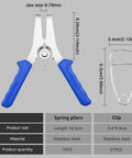 Cool 23 Piece Miter Spring Clamp Kit With Stainless Steel Plaid Pliers And Organizer Ring For Woodworking Frames And Trim Moldings, 16.5cm pliers