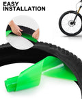 Fat Bike Tire Liner Flat Protector For 20 To 29 Inch Fat Bicycles, 29x3-4 Inch Fit, Pair Of Polyurethane Shields installation