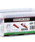 One Eighth Inch T Lock Tile Leveling Kit With 300 Spacers And 100 Wedges In Handy Bucket For Ultra Precise Lippage Control And Clean Grout Lines Pro Grade For Pros And DIY Tile Installers