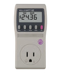 Kill A Watt EZ Electricity Usage Monitor with cost display, gray casing, large LCD, built-in backup, for home energy savings