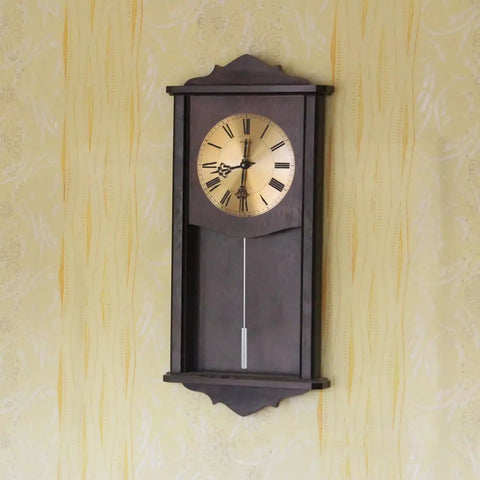 Wall clock featuring the DIY Clock Pendulum Replacement Cylinder for Wall Clocks 10.62 Inch Metal Pendulum Accurate Timekeeping