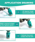 Diamond Core Drill Bits Hole Saw Set For Porcelain Tile Granite Marble Stone Brick Dry Wet Drilling Vacuum Brazed 6 Piece