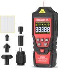 All-In-One Dual Mode Laser And Contact Tachometer With Rechargeable Battery Pro-Grade Photo Sensor RPM Meter Ranges 10 To 99999 And 1 To 19999 Backlit Display Hold Max Min Avg Hi Low Alarm, with adapters