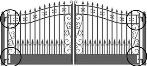 Heavy Duty Adjustable Gate Hinges Pair Weld On Black Powdercoat Finish Badass Steel Pivot Joint on wrought iron gates